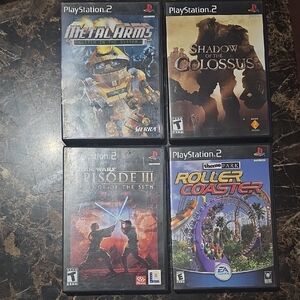 Sony PlayStation 2 Games: Metal Arms, Shadow of Colossus, Star Wars & Roller Coa